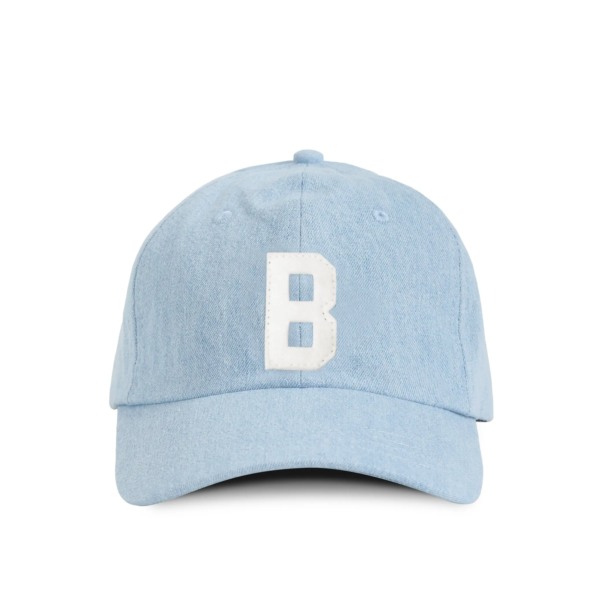 Letter B Baseball Hat Denim