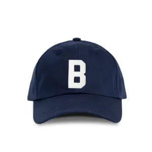 Letter B Baseball Hat Navy