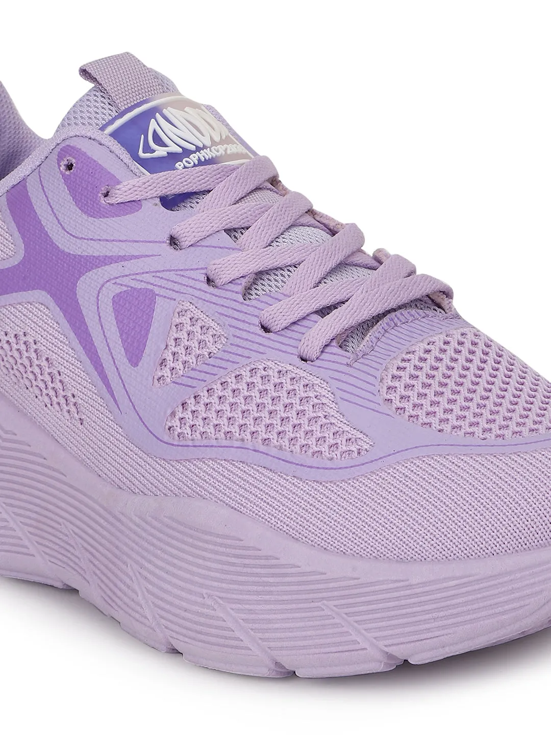 Lilac Mesh Lace-Up Sneakers (TC-RS3613-LILAC)