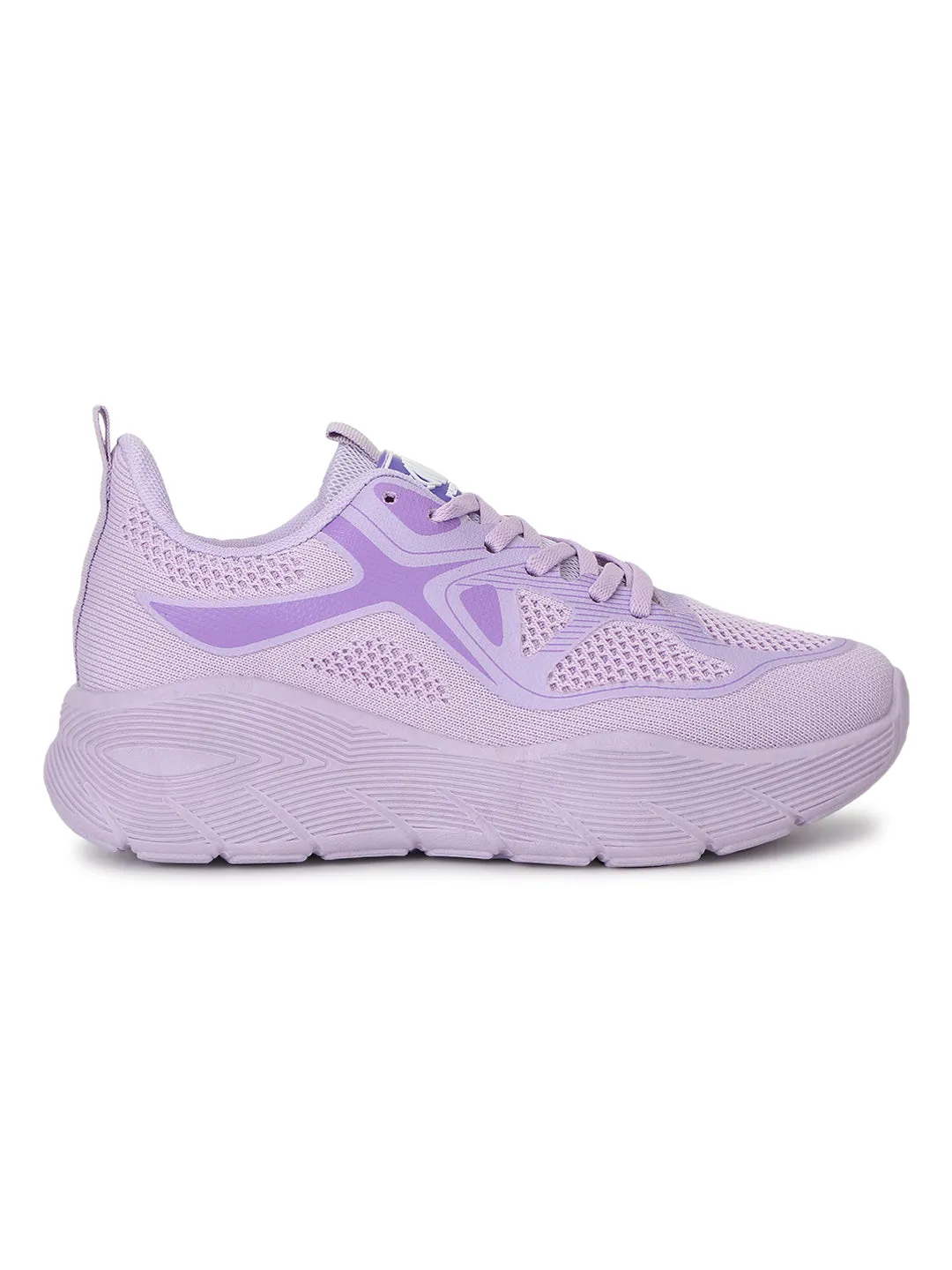 Lilac Mesh Lace-Up Sneakers (TC-RS3613-LILAC)