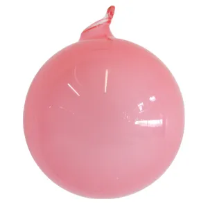 Lite Pink BubbleGum Glass Ball