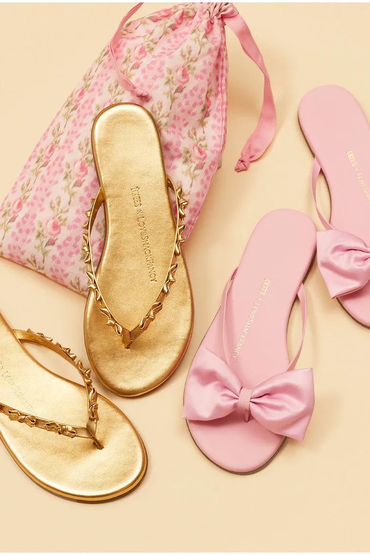 LoveShackFancy x Tkees Mini Bow Sandals