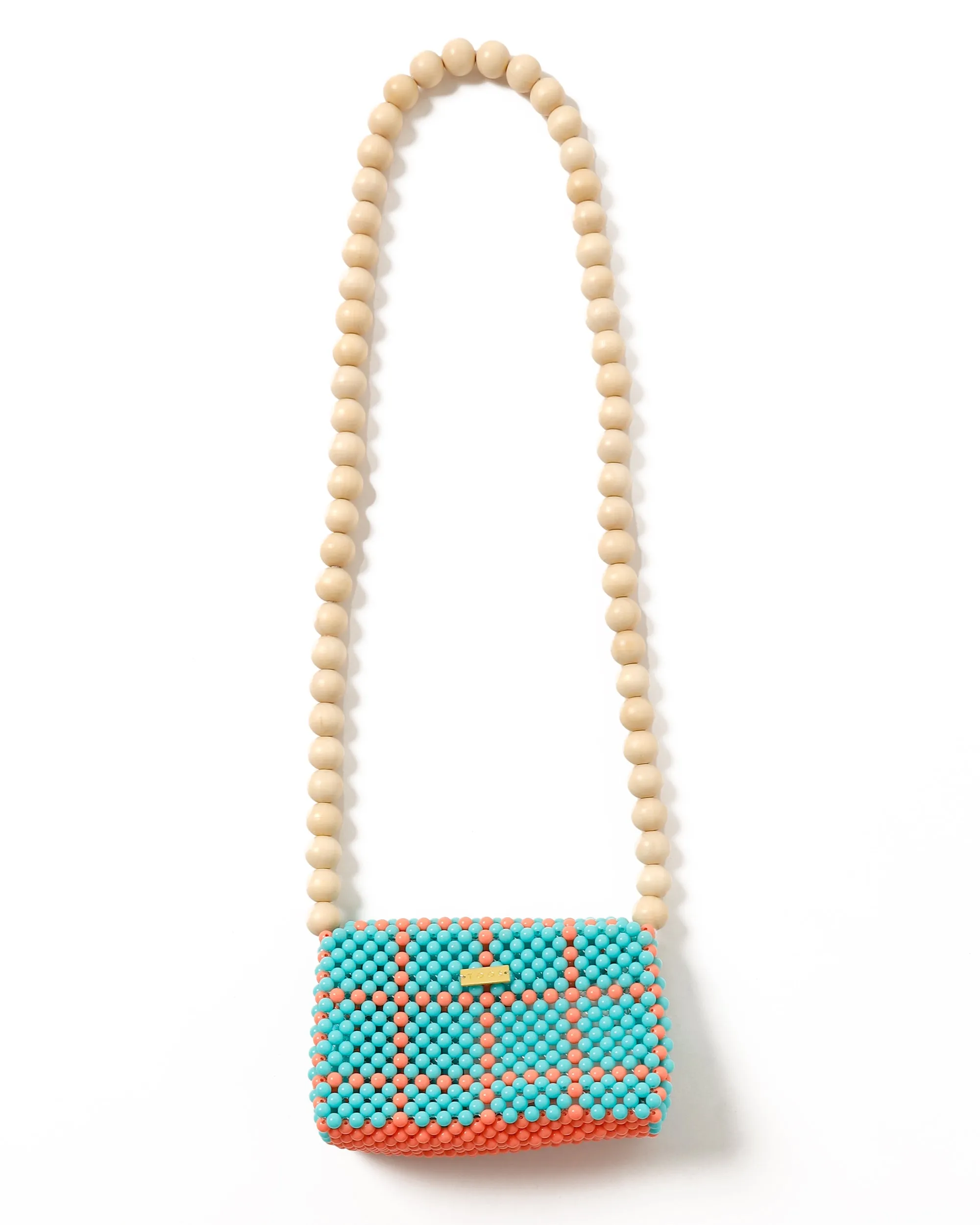 <b>TOOS</b><br>wood ball shoulderbag (light blue)