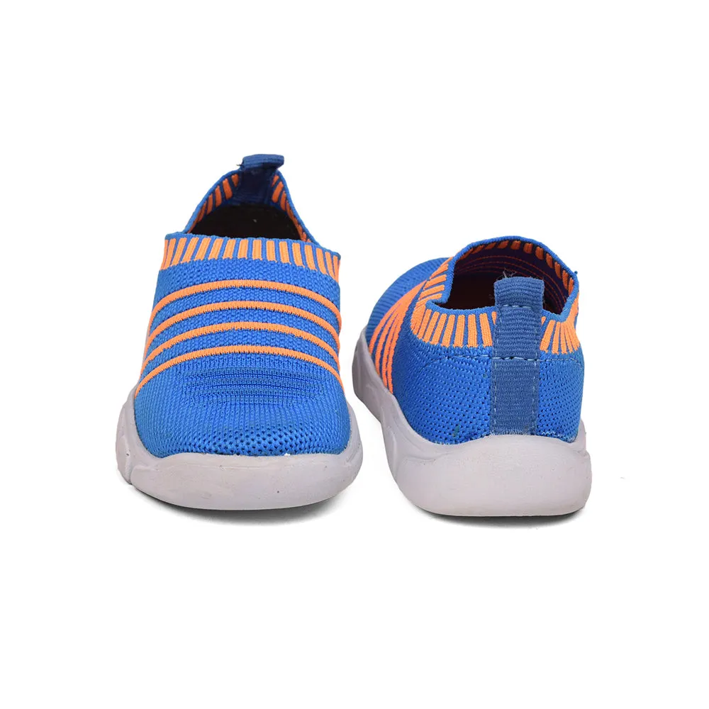 Lucy & Luke (Blue) Casual Non Lacing Shoes For Kids FLYNN-37 By Liberty