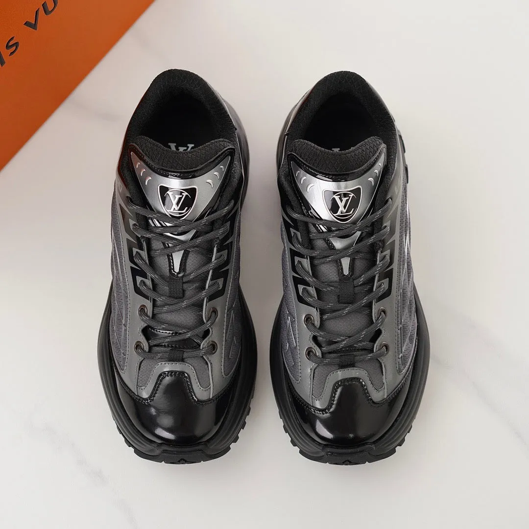 LUV Discovery Lace Up Black Sneakers-102