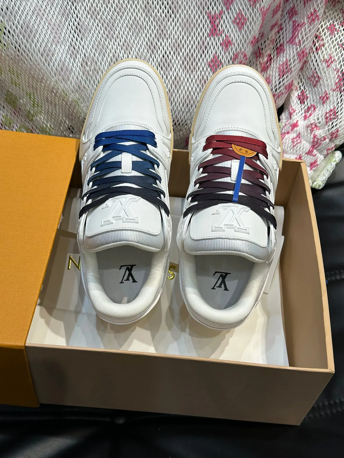 LUV White Trainer Sneakers-086