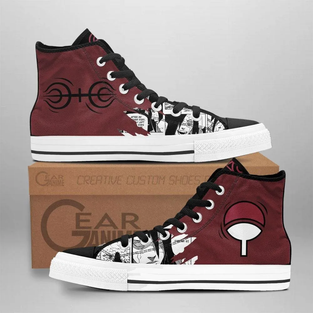 Madara and Hashirama Senju Symbol High Top Shoes Custom Anime Sneakers