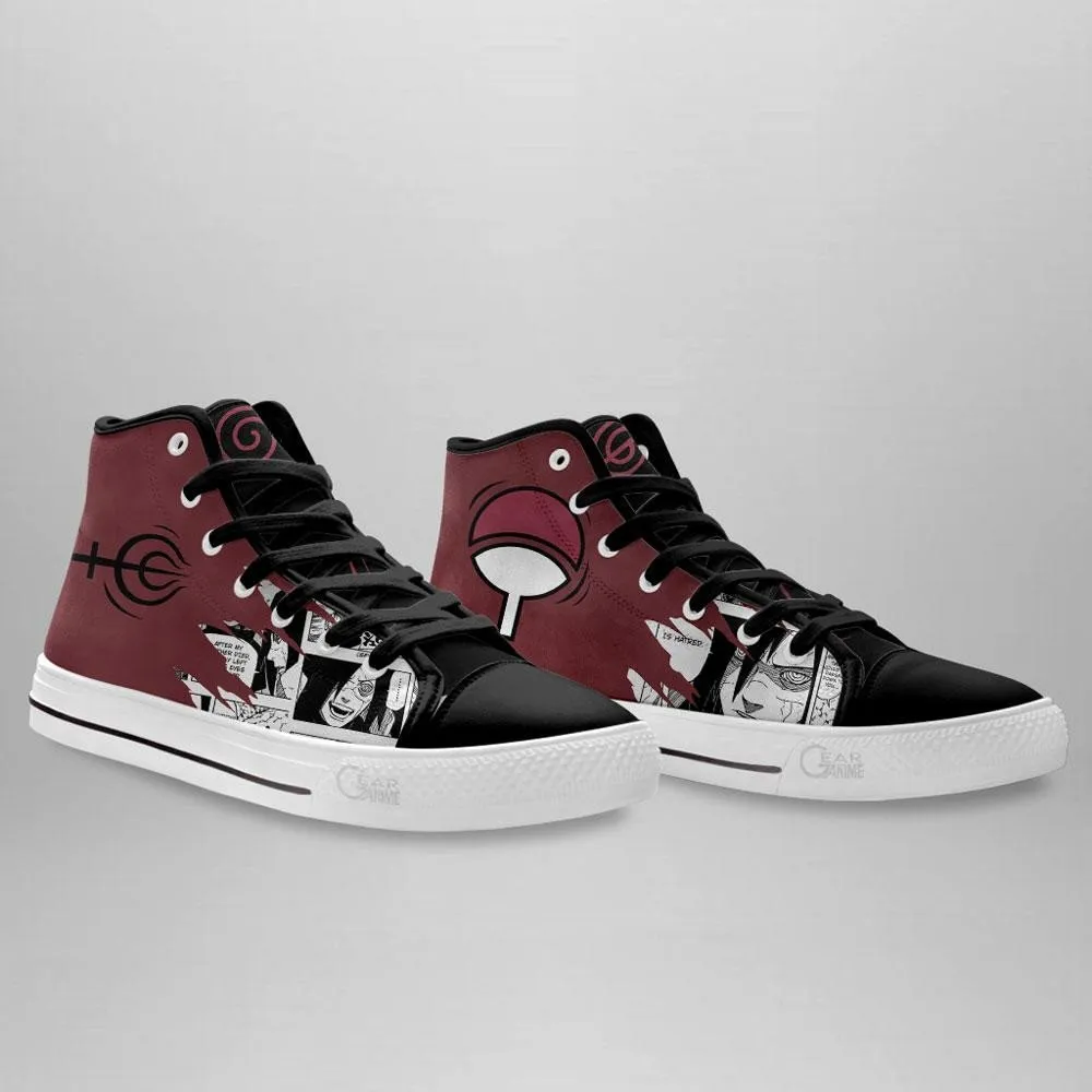 Madara and Hashirama Senju Symbol High Top Shoes Custom Anime Sneakers