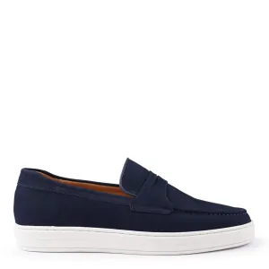 Magno Navy Slip-Ons