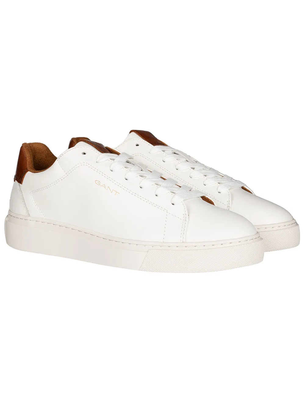 McJulien Leather Sneakers White Cognac