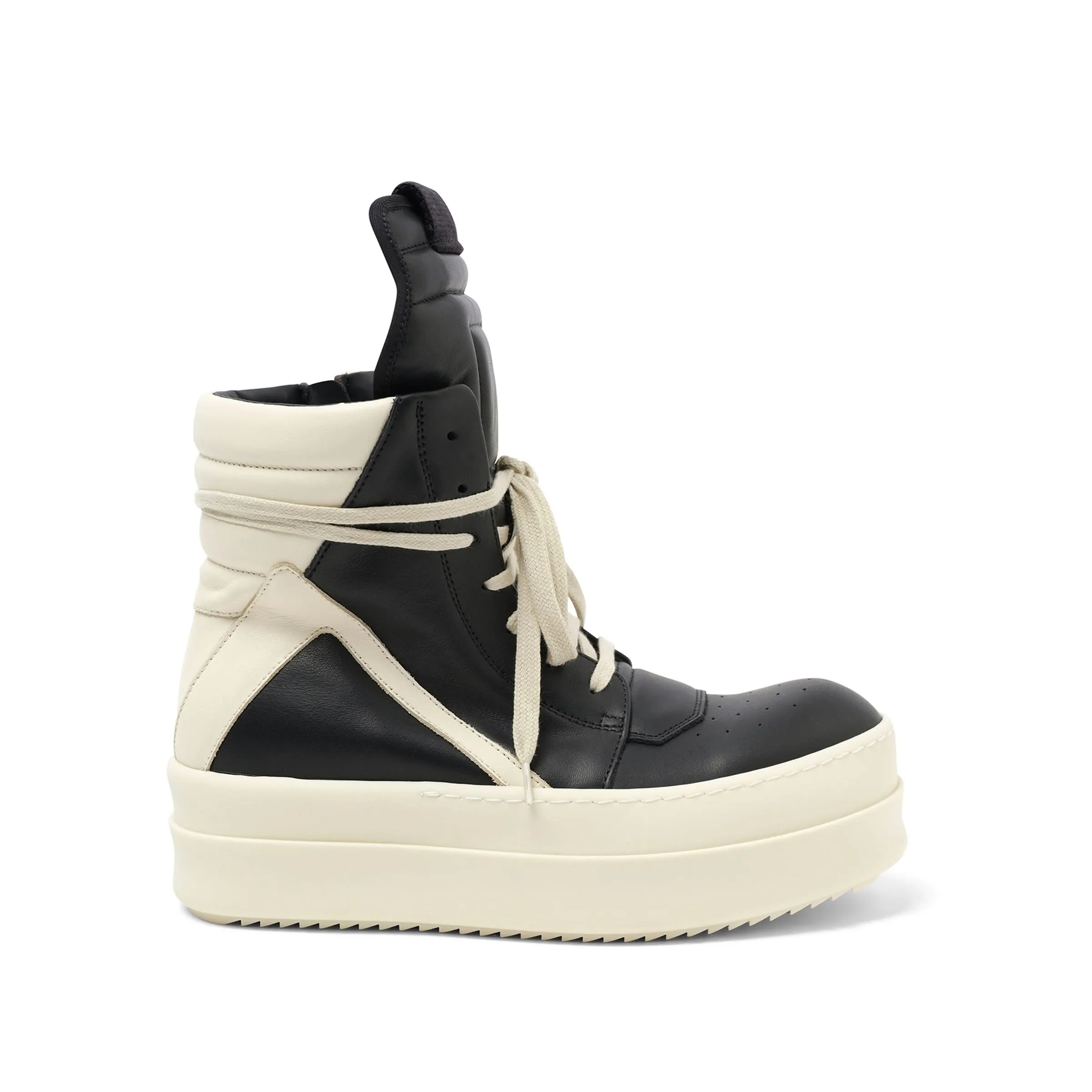 Mega Bumper Geobasket Sneaker in Black/Milk