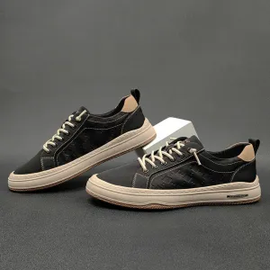 Men Minimalist Fashion Canvas Flat Casual Shoes