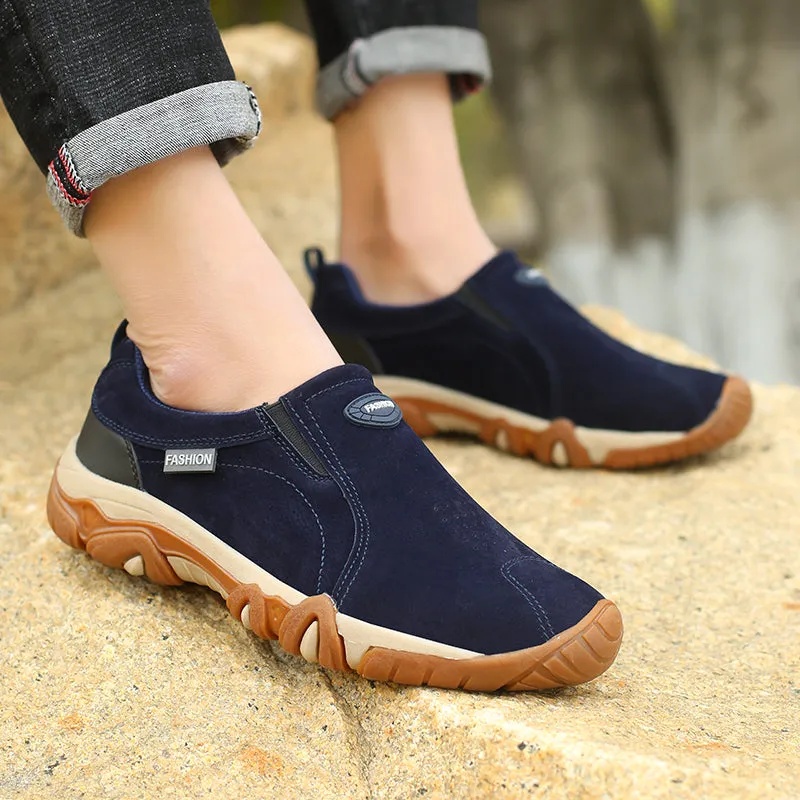 Men's Casual Breathable Leather Sneakers