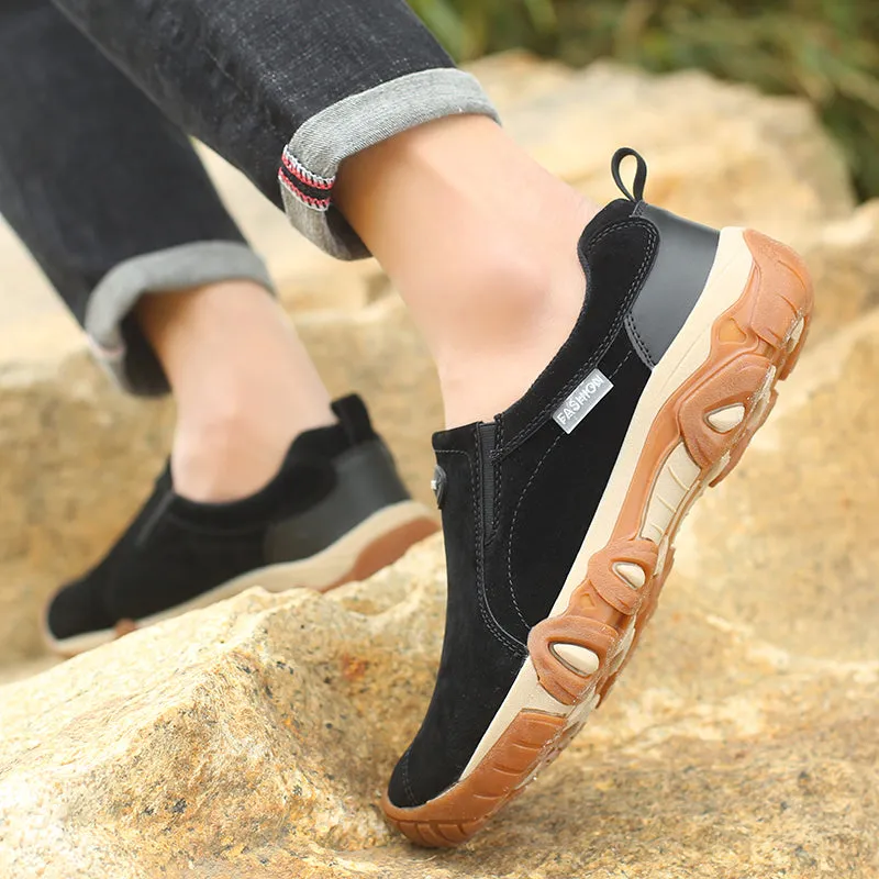 Men's Casual Breathable Leather Sneakers