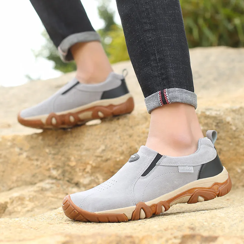 Men's Casual Breathable Leather Sneakers