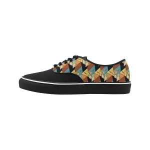 Men's Casual Skull Print Low Top Canvas Shoes