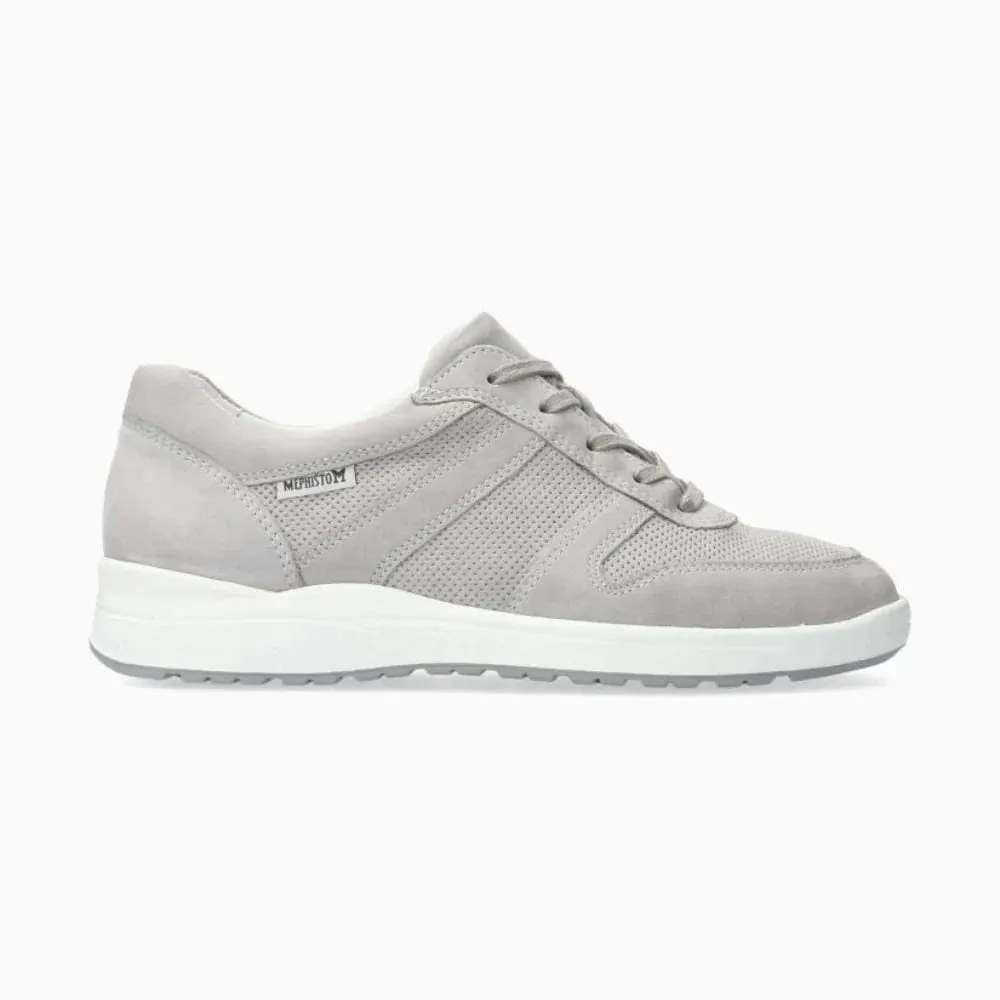 Mephisto Women's Rebeca Perf Sneakers- Light Grey