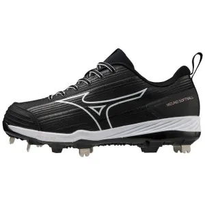 Mizuno Women's Sweep 6 320662.9000 Low Metal Baseball Cleats