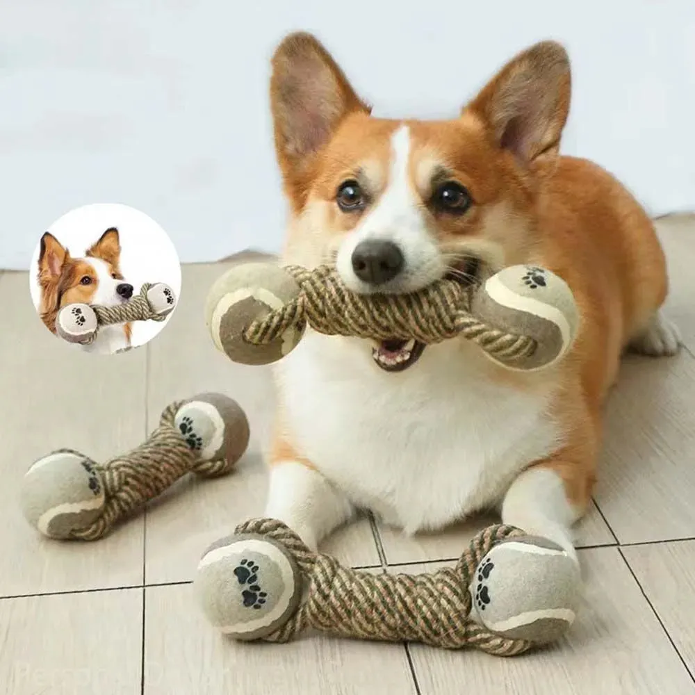 Natural Ball Tug Toy