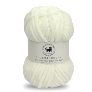 NESTNHAVEN, Wool, Plush & Cuddly, Chenille Yarn Supersoft Hand Knitting Wool Ball, (1 Ball/100 Gram Each) Ball Suitable for Craft, Babywear, Baby Blankets, 5 Bulky, Shade no - NNHB0031 (Off White)