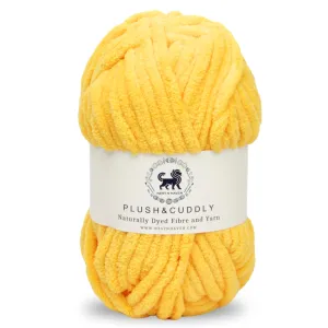 NESTNHAVEN, Wool, Plush & Cuddly, Chenille Yarn Supersoft Hand Knitting Wool Ball, (1 Ball/100 Gram Each) Ball Suitable for Craft, Babywear, Baby Blankets, 5 Bulky, Shade no - NNHB060 (Yellow)