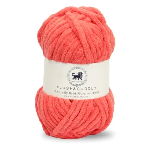 NESTNHAVEN, Wool, Plush & Cuddly, Chenille Yarn Supersoft Hand Knitting Wool Ball, (1 Ball/100 Gram Each) Ball Suitable for Craft, Babywear, Baby Blankets, 5 Bulky, Shade no - NNHB061 (Coral)