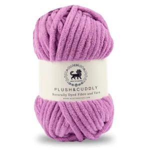 NESTNHAVEN, Wool, Plush & Cuddly, Chenille Yarn Supersoft Hand Knitting Wool Ball, (1 Ball/100 Gram Each) Ball Suitable for Craft, Babywear, Baby Blankets, 5 Bulky, Shade no - NNHB063 (Purple)