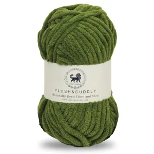 NESTNHAVEN, Wool, Plush & Cuddly, Chenille Yarn Supersoft Hand Knitting Wool Ball, (1 Ball/100 Gram Each) Ball Suitable for Craft, Babywear, Baby Blankets, 5 Bulky, Shade no - NNHB064 (Military Green)