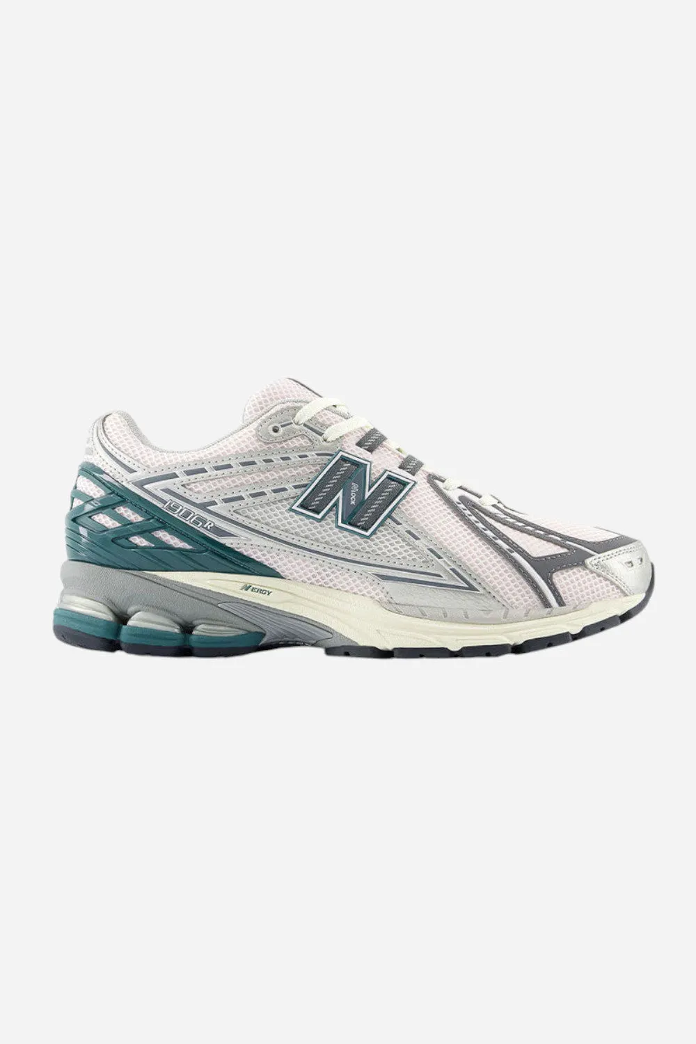 New Balance 1906 Sneakers in Silver Metalic with Pink Granite and New Spruce (M1906RET)