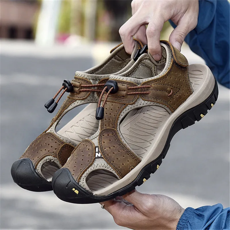 New Men Comfy Casual Flat Sole Beach Sandals