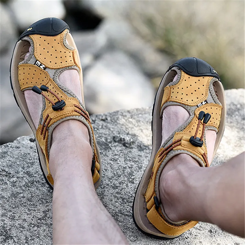 New Men Comfy Casual Flat Sole Beach Sandals