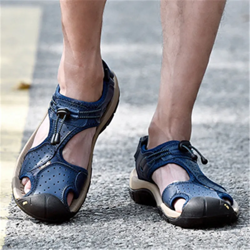 New Men Comfy Casual Flat Sole Beach Sandals