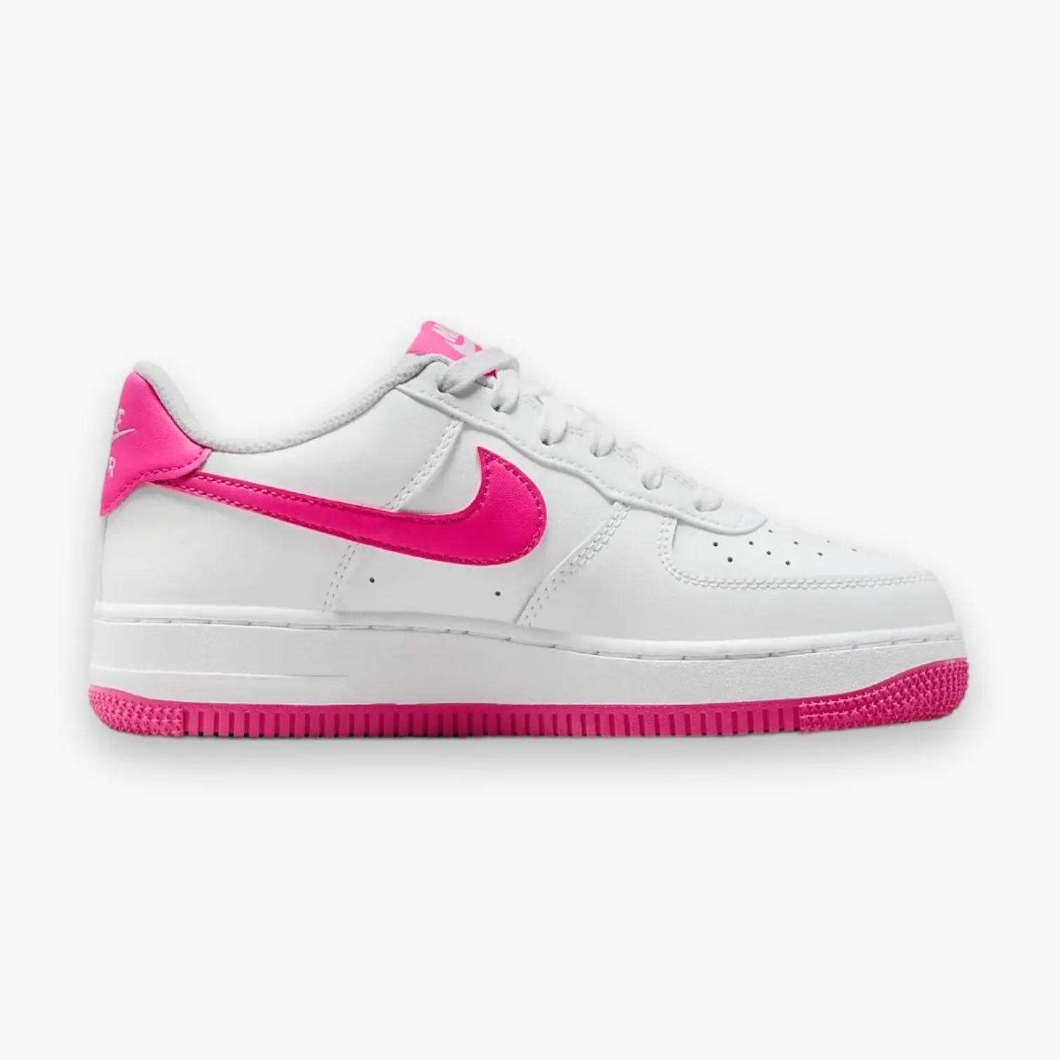 NIKE AIR FORCE 1  GS WHITE/LASER FUCHSIA FV5948-102