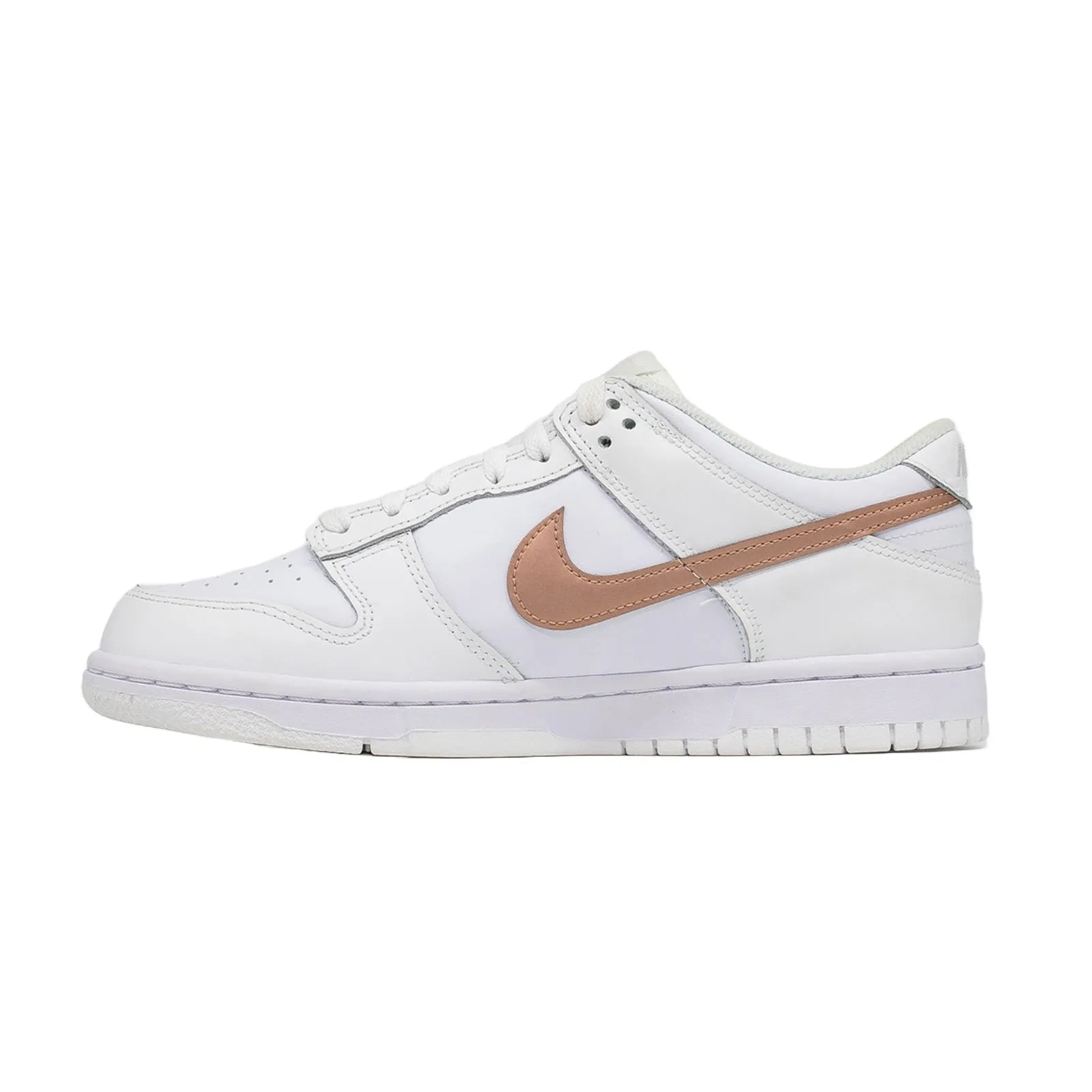 Nike Dunk Low (GS), White Metallic Red Bronze