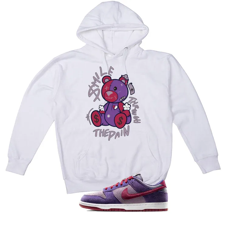 Nike Dunk Low “Plum” | illcurrency White T-Shirt (SMILE THROUGH THE PAIN)