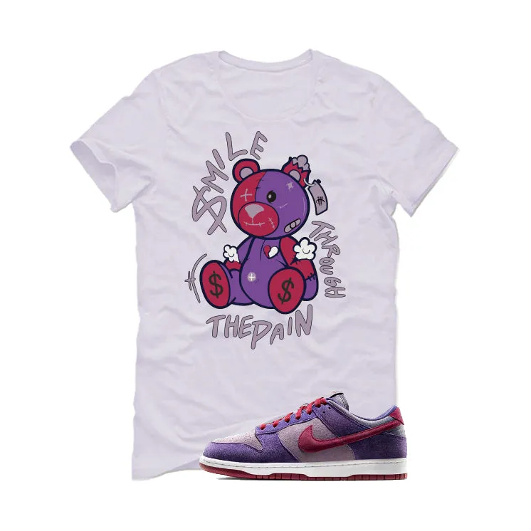 Nike Dunk Low “Plum” | illcurrency White T-Shirt (SMILE THROUGH THE PAIN)