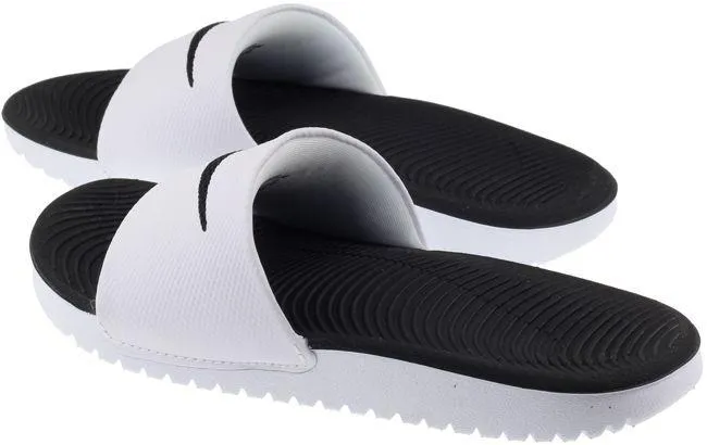 Nike Shoes Kids Kawa Slides White Black