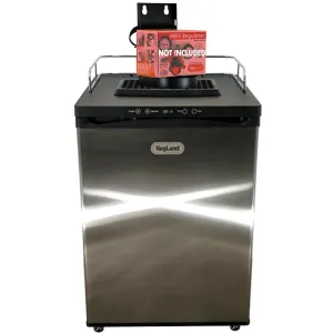 No Reg Model - Series X - Fridge with castor wheels,  drip tray, shelves,co2 Cylinder holder