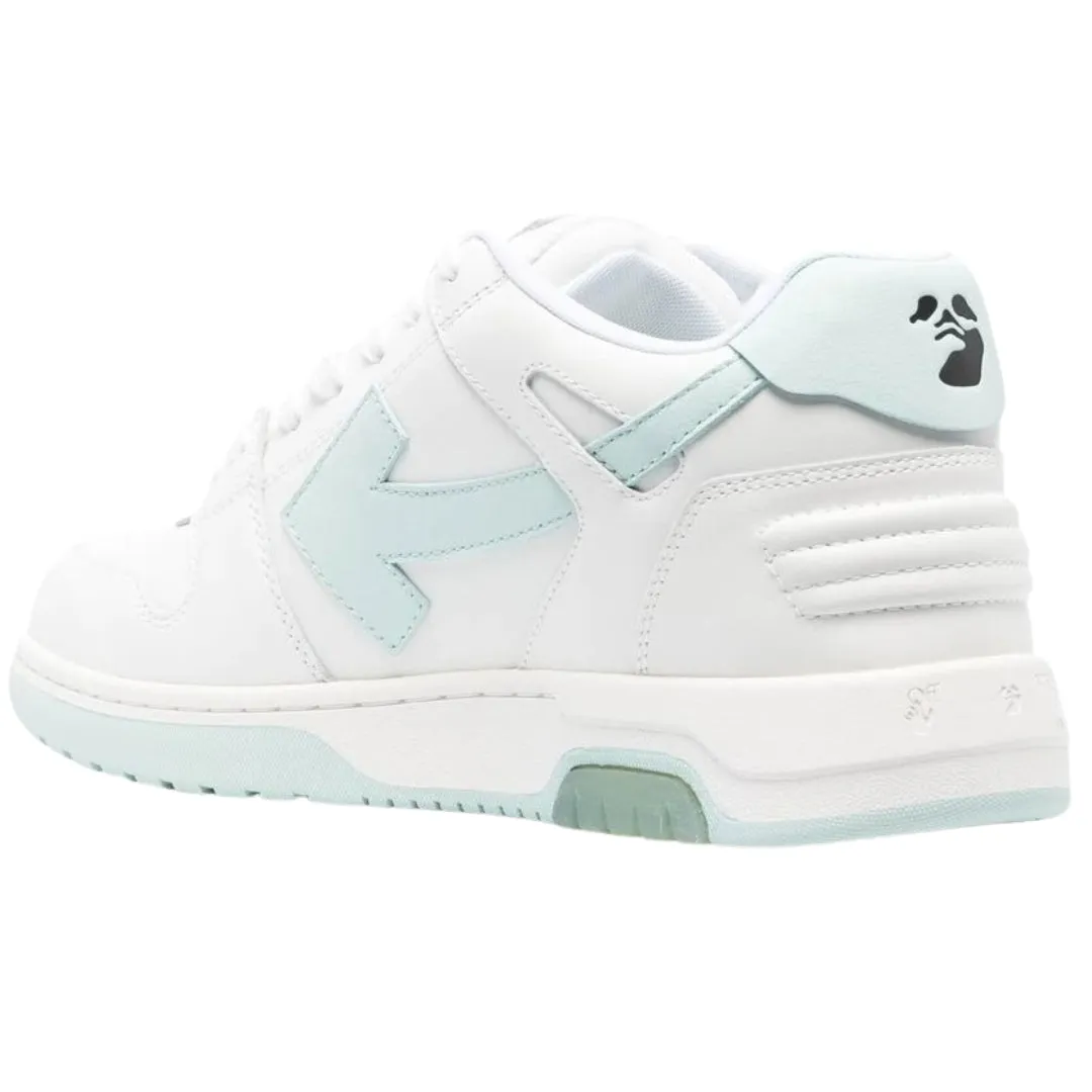 Off White Out Of Office White Mint Calf Leather Sneakers