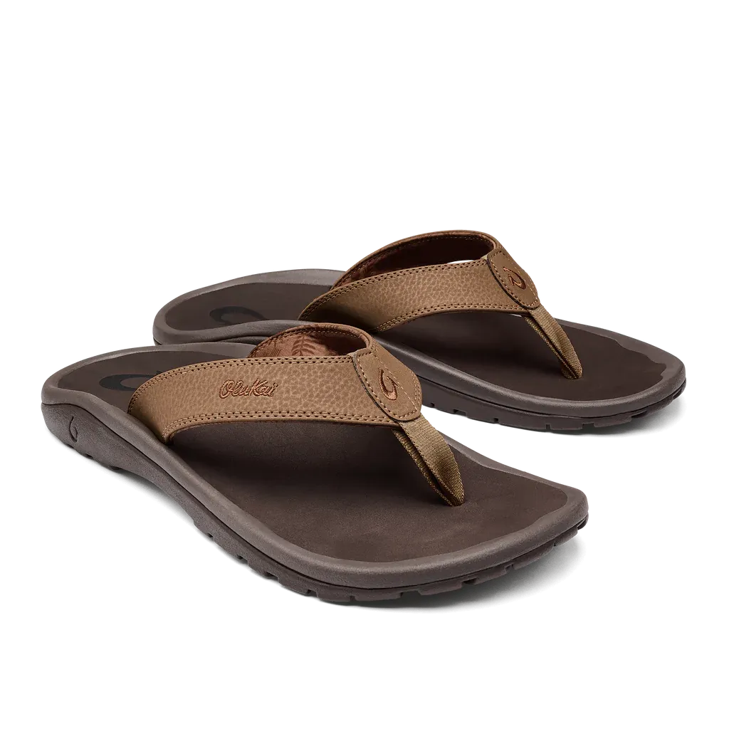 Olukai Ohana Mens Tan Dark Java