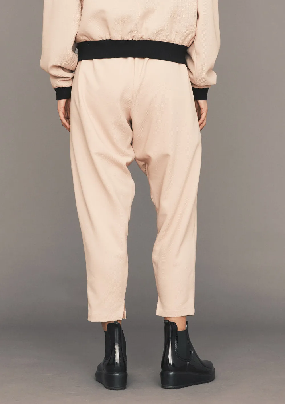 PANTS LOOSE ELASTIC- TWILL BIAS nude