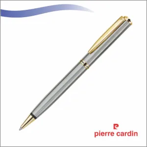 PIERRE CARDIN ST MORITZ STAINLESS STELL BALL PEN | METAL BOX |