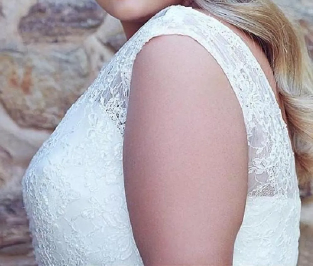 Plus Size Bridal Gown , Beach Wedding Dress at Bling Brides Bouquet online Bridal Store