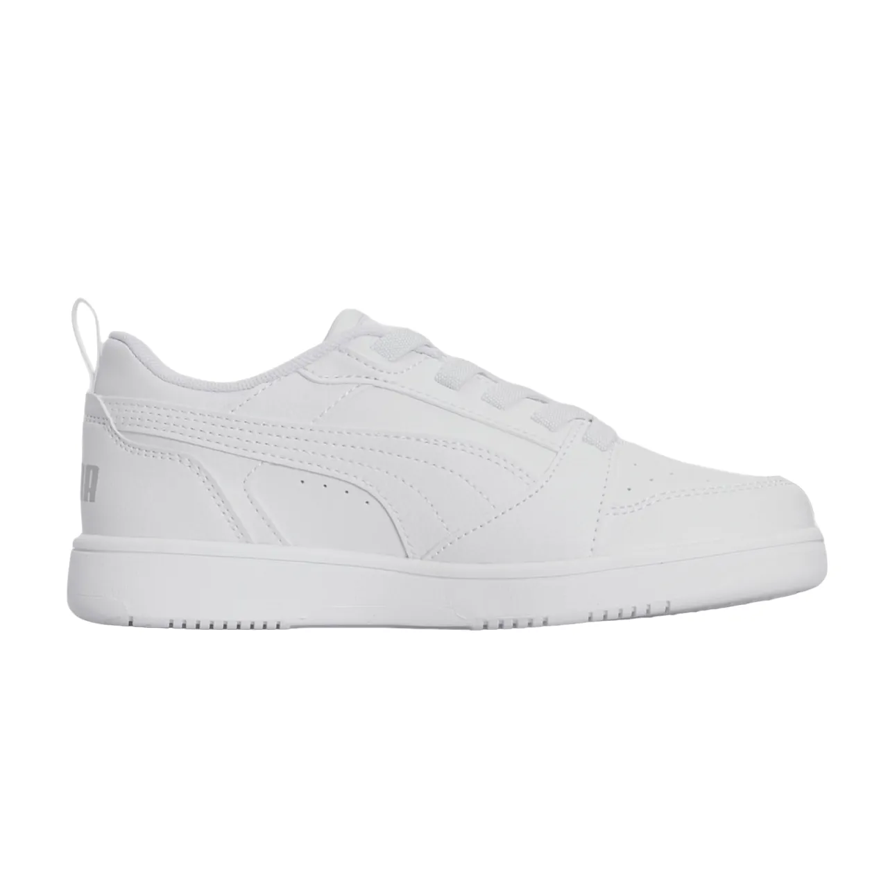 Puma scarpa sneakers da ragazzi Rebound v6 396742-03 bianco-grigio