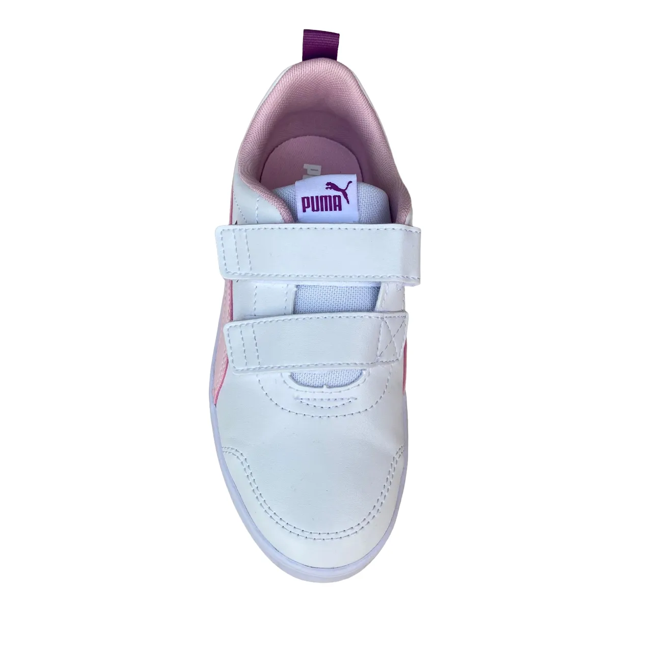 Puma sneakers da bambina Courtflex v2 V PS 371543 15 white pink