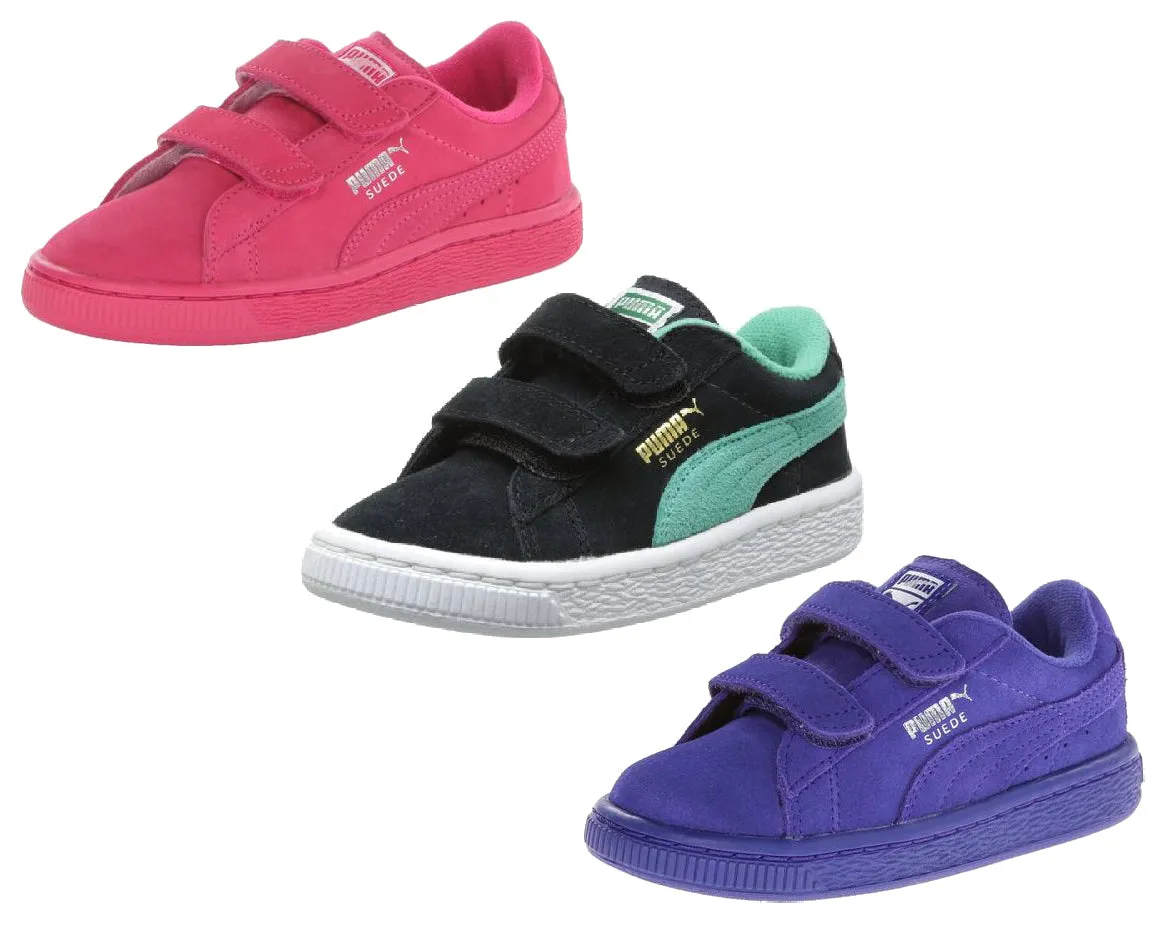 Puma Suede Classic 2-Strap Toddler/Little Kid/Big Kid Velcro Sneakers Shoes