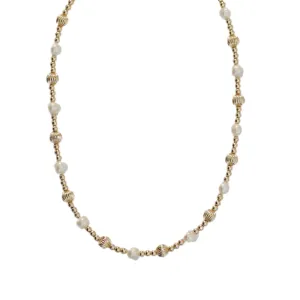 "DIANA" 14k gold-filled & pearl beaded Choker/Necklace