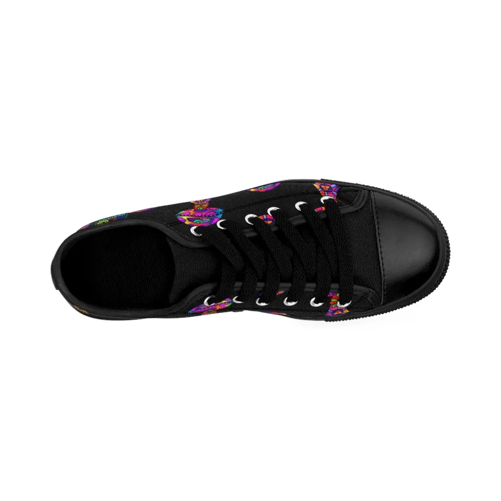 Rainbow Skull Shroom Men's Sneakers