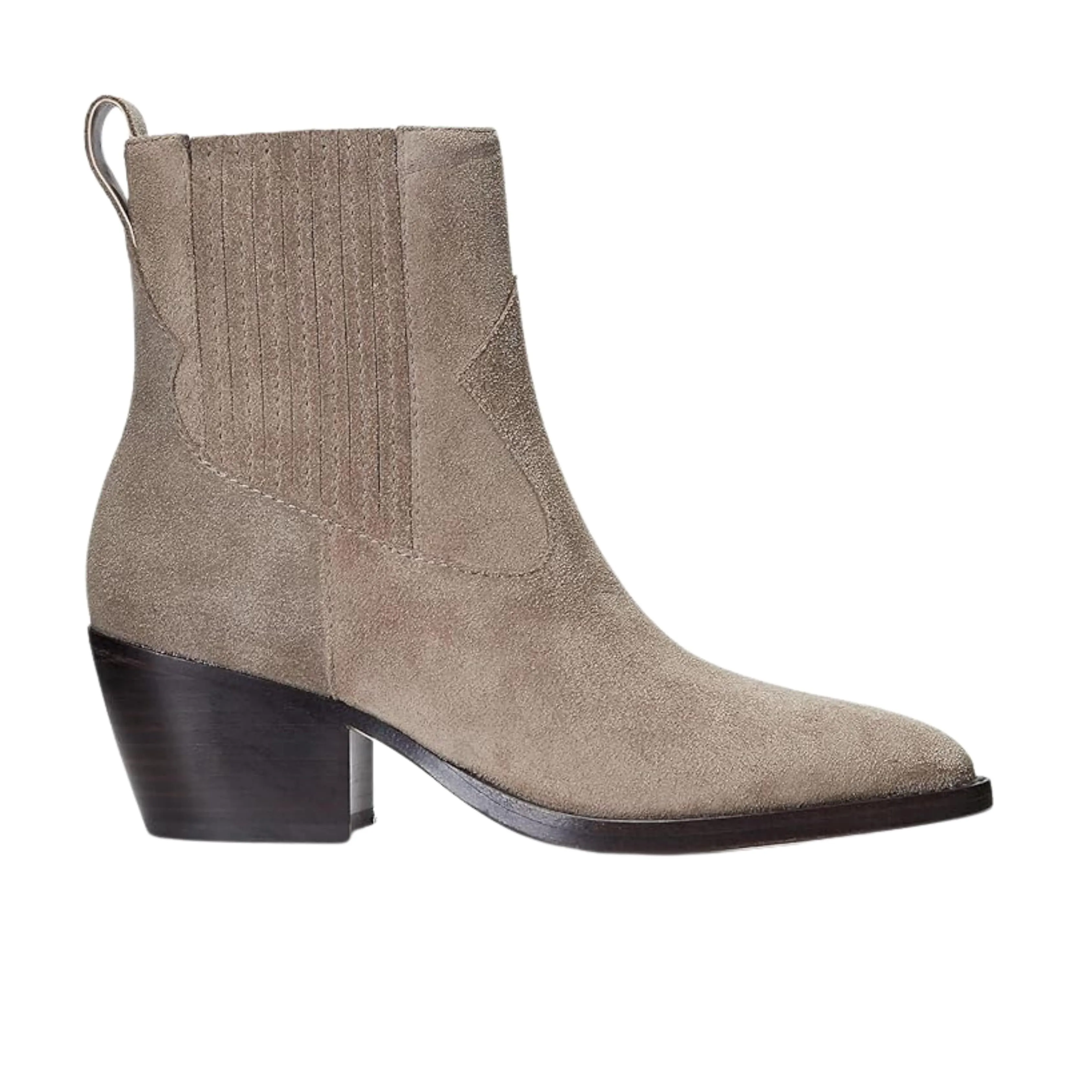 RALPH LAUREN - Pointed Toe Leather Booties