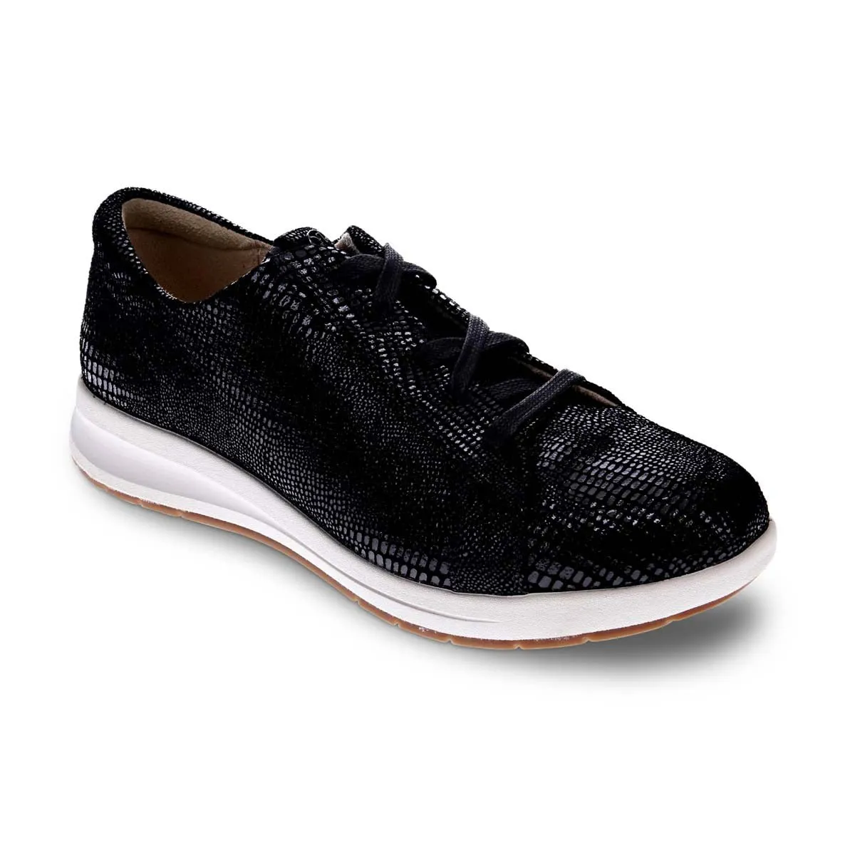 Revere Athens Women Sneakers In Black Lizard